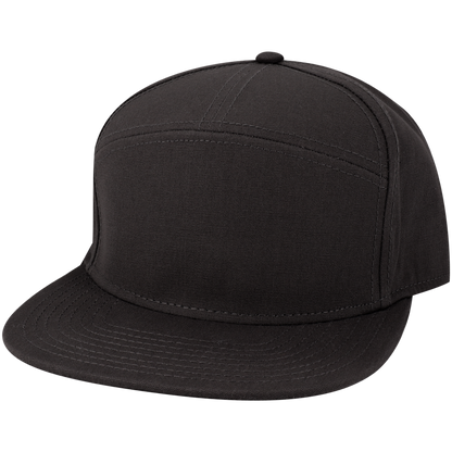 H7FB Hopback 7-Panel Flat Brim Trucker Hat